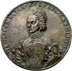 s/d (hacia 1526). Carlos I. Retrato de Isabel de Portugal y Aragón. Placa de reverso. (Amorós 26 rev) (Armand I p. 168, nº 25 rev) (Bernhart 13 rev) (...