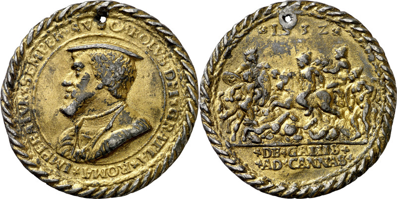 Alemania. 1532. Carlos I. Batalla de Cannas. Medalla. (Bernhart 126) (V.Q. 13515...