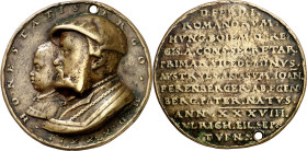 Alemania (Franconia). 1532. A Johann Ferenberger von Eggenberg, Secretario Supremo de Fernando I. Medalla. (Habich 1076). Grabador: M. Gebel. Perforac...