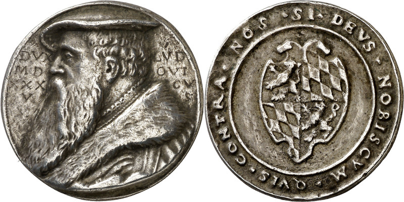 Alemania. Baviera. 1535. Carlos I. A Luis X, duque de Baviera. Medalla. Ex Colec...