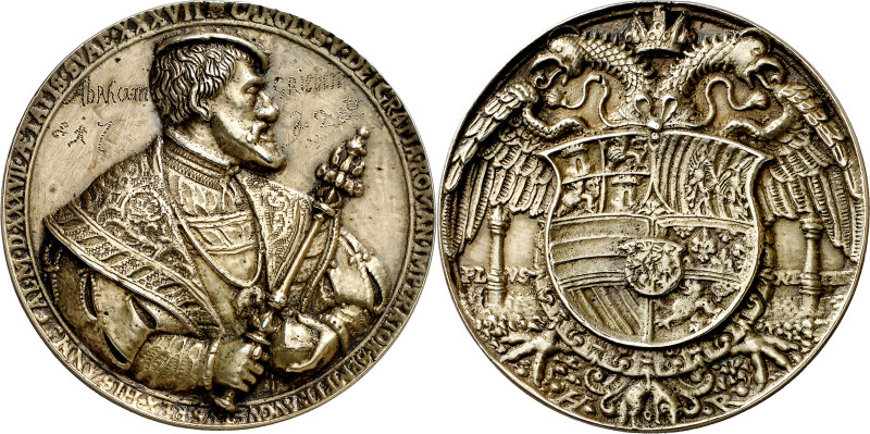 Alemania. 1537. Carlos I. Conmemoración de la expedición contra Francisco I. Med...