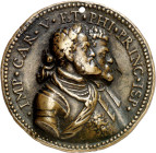 s/d (hacia 1555). Llegada del príncipe Felipe II a Bruselas. Medalla. (Amorós 37) (Álvarez Ossorio p. 123, nº 158 anv.) (Armand II p. 182, nº 12 anv.)...