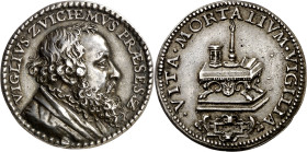 Países Bajos. s/d (hacia 1556). Felipe II. Vigilio de Aytta de Zuichem, prevoste de Saint-Baron y Presidente del Consejo Privado de Su Majestad. Medal...