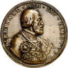 s/d (hacia 1558). Fernando I. Fernando I, emperador del Sacro Imperio Romano Germánico. Placa de anverso. (Armand II p. 236, nº 2 anv) (Van Mieris III...