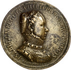 s/d (hacia 1560). Felipe II. Conmemoración del matrimonio de Felipe II con Isabel de Valois, tercera esposa. Placa de reverso. (Álvarez Ossorio p. 153...