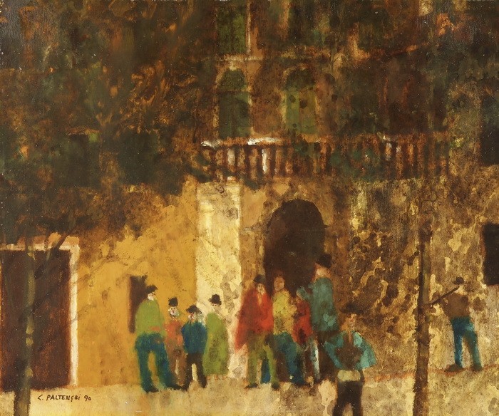 GUERINO PALTENGHI
Geb. 1935 in Croglio

"La fête a Alfredo"

Unten links si...