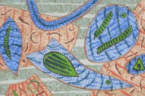 HENRI GOETZ
New York 1909-1989

Komposition mit abstrahierten Fischen

Unten rechts signiert "Goetz".
Ölkreide auf Lwd., 54 x 81 cm

Provenienz:
Schwe...