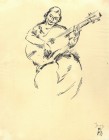 *
ROBERTO MARCELLO IRAS BALDESSARI
Innsbruck 1894-1965 Rom

Gitarrenspielerin

Unten rechts bezeichnet "Iras" und monogrammiert "RMB".
Tuschfeder, 28 ...