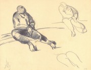 *
ROBERTO MARCELLO IRAS BALDESSARI
Innsbruck 1894-1965 Rom

Skizze männlicher Figuren

Unten links monogrammiert "RMB".
Bleistift, 15,6 x 19,8 cm

Pro...