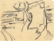 *
ROBERTO MARCELLO IRAS BALDESSARI
Innsbruck 1894-1965 Rom

Skizze Landschaft mit Baum

Unten rechts signiert "Iras" und monogrammiert "RMB".
Bleistif...