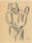 *
ROBERTO MARCELLO IRAS BALDESSARI
Innsbruck 1894-1965 Rom

Mann mit erhobenen Händen

Unten rechts monogrammiert "RMB". Unten rechts etwas eingerisse...