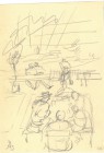 *
ROBERTO MARCELLO IRAS BALDESSARI
Innsbruck 1894-1965 Rom

Skizze Szene in einer Osteria

Unten links monogrammiert "RMB".
Bleistift, 19,8 x 14,2 cm
...