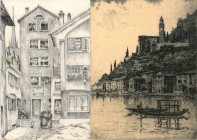 *
ROBERTO MARCELLO IRAS BALDESSARI
Innsbruck 1894-1965 Rom

Grosses Lot von Radierungen diverser Landschaften

Diverse Formate