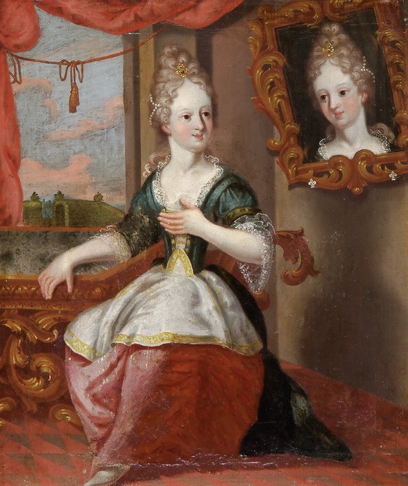 DEUTSCHER ODER ÖSTERREICHISCHER KÜNSTLER 18. JH.

Folge von drei Damenportraits ...