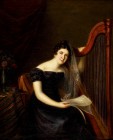 *
FIRMIN MASSOT
Genf 1766-1849 Genf

Portrait einer Dame in schwarzem Kleid mit Harfe

Öl auf Lwd., 63,5 x 52 cm