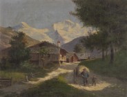 *
PAUL EMILE LÉON PERBOYRE
Hobourg bei Colmar 1851-1929

"L'entrée dans le vallé de Lauterbrunnen (Suisse)"

Unten links Stempelsignatur "E. Per...