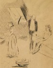 *
JEAN LOUIS FORAIN
Reims 1852-1931 Paris

Herrenbesuch

Tuschfeder, LM 26,5 x 20,5 cm, gerahmt