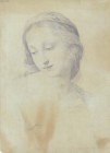 *
ITALIENISCHER KÜNSTLER 19. JH.

Brustbildnis einer jungen Frau

Unten rechts undeutlich signiert und wohl datiert "1850".
Bleistift auf Papier, BG 4...
