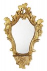 Spiegel mit Konsole, Louis XV.-Stil

Holz, profiliert geschnitzt und vergoldet. H = 66 cm