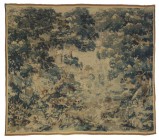 Wandteppich, Oberrhein, in der Art des 15. Jh.

Wolle. Weite Landschaft mit Burg, umgeben von Wasserläufen und zahlreichen Wildtieren in Landschaft ...