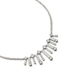 *
Elegantes Diamant-Brillant-Collier 18K WG

Anfertigung. Königskette mit Kastenschloss und Achtersicherung. Schauseite im Zentrum mit 11 beweglichen ...