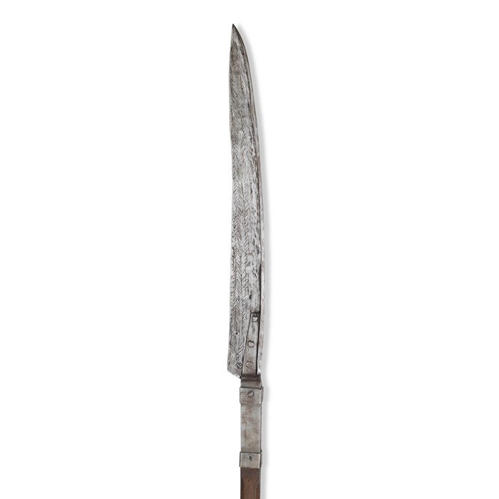 Kriegssense, schweizerisch, 17. Jh., Zürich

Z 2
L 252 cm

Eisen, etwas korr. (L...