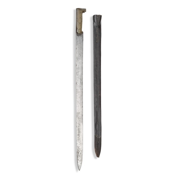 Haudegen, spanisch, 1. Hälfte 17. Jh.

Z 2-3
L 78,5 cm

Messergefäss mit flacher...