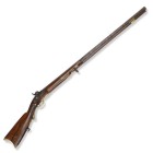 Perkussionsgewehr, deutsch, um 1850

Z 2
L 130 cm

Gewickelter Damast-Oktogonallauf (L 94 cm), Kal. 17,4 mm, Visier und Messingkorn. Schlossplatte und...