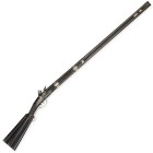 Steinschloss-Bockdoppelflinte, italienisch/spanisch, 1. Viertel 19. Jh.

Z 2
L 132,5 cm

Zwei übereinander liegende, brünierte Rundläufe (L 94,2 cm), ...