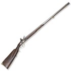 Steinschloss-Doppelflinte, deutsch, um 1790

Z 2
L 126,5 cm

Rundläufe (L 84,3 cm), Kal. 14 mm, Kammerdrittel oktogonal, Oberseiten in Messing sig. "B...