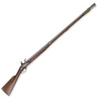 Steinschlossflinte, deutsch, um 1750

Z 2
L 146 cm

Rundlauf (L 110 cm), Kal. 18 mm, Kammerdrittel oktogonal, geschobenes Visier, Korn. Schlossplatte ...
