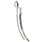 Kavallerie-Offizierssäbel, französisch, um 1810

Z 2
L 95 cm

Kreuzgefäss aus vergoldetem Messing mit Löwenkopf-Knaufkappe, Parierstange mit Rosettenz...