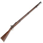 Perkussionsgewehr, englisch, M 1853, Kopie

Z 1-2
L 140 cm

Neuwertig brünierter Rundlauf (L 99 cm), Kal. 14,5 mm, Waffennr. 6795, Oberseite mit Herst...