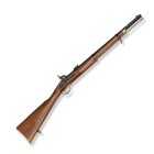 Perkussionskarabiner, englisch, M 1861, Kopie um 1975

Z 1-2
L 102,5 cm

Neuwertig brünierter Rundlauf (L 61,2 cm), Kal. 14,5 mm, gezogen, Waffennr. 9...