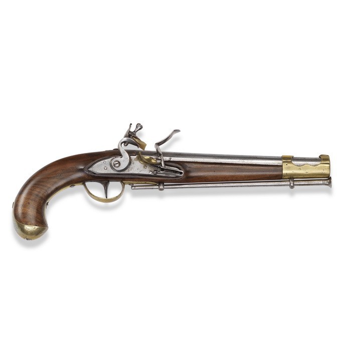 Steinschlosspistole, österreichisch, M 1798

Z 2-3
L 43 cm

Kavalleriepistole. R...