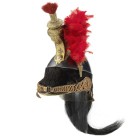 Kürassier-Helm, französisch, M 1845

Z 1-2
H 30 cm

Zweiteilige Stahlblechglocke, die untere Hälfte mit schwarzem Fell bezogen. Aufgenieteter Helmkamm...