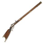 Perkussionsstutzer, schweizerisch, um 1850, Thurgau

Z 2
L 132 cm

Oktogonallauf (L 91 cm), Kal. 16 mm, gezogen, sig. "E. Keller in Weinfelden", gesch...