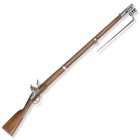 Steinschlossgewehr, eidg. Mod. 1817

Z 2
L 146,5 cm

Infanterie. Kal. 18 mm, o. Waffennr. Lauf mit Abnahmestempeln "LP" und "CV", Messingkorn. Schloss...