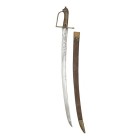 Briquet-Säbel, schweizerisch, 2. Hälfte 18. Jh.

Z 2-3
L 79 cm

Homogen angelaufenes Messinggefäss mit fein nachbearbeitetem Löwenkopfknauf und einfac...