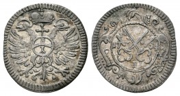 Alemania. Regensburg. 1 kreuzer. 1754. B. (Km-364). Ve. 0,64 g. EBC. Est...25,00.