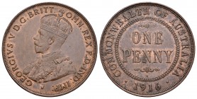 Australia. George V. 1 penny. 1916. Canbera. I. (Km-23). Ae. 9,41 g. EBC-. Est...60,00.