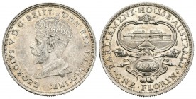 Australia. George V. 1 florín. 1927. (Km-31). Ag. 11,28 g. Golpecitos en el canto. EBC/EBC+. Est...45,00.
