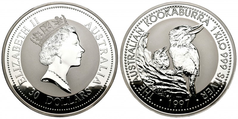 Australia. Elizabeth II. 30 dollars. 1997. (Km-495 variante). Ag. 1002,30 g. Koo...
