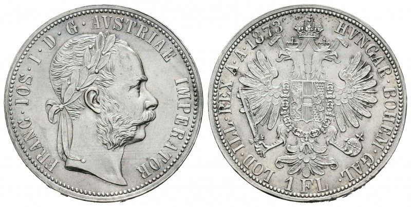 Austria. Franz Joseph I. 1 florín. 1873. (Km-2222). Ag. 12,30 g. EBC+. Est...35,...