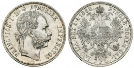 Austria. Franz Joseph I. 1 florín. 1888. Viena. (Km-2222). Ag. 12,36 g. Brillo original. SC-. Est...30,00.