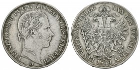 Austria. Franz Joseph I. 1 thaler. 1859. Viena. A. (Km-2244). Ag. 18,37 g. MBC. Est...45,00.