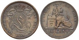 Bélgica. Leopoldo I. 10 centimos. 1832. (Km-2.1). Ae. 20,25 g. EBC-. Est...150,00.