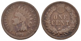 Estados Unidos. 1 cent. 1872. Philadelphia. (Km-90a). Ae. 2,85 g. BC. Est...60,00.