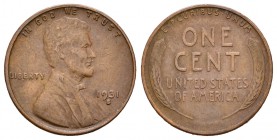 Estados Unidos. 1 cent. 1931. San Francisco. S. (Km-132). Ae. 3,11 g. MBC+. Est...50,00.