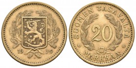 Finlandia. 20 markka. 1936 . Helsinki. S. (Km-32). Al-Ae. 12,98 g. EBC-. Est...18,00.